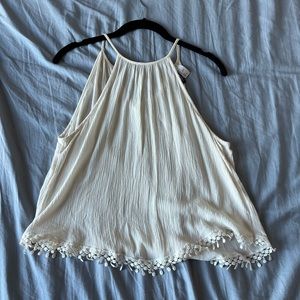 White H&M High Neck Tank